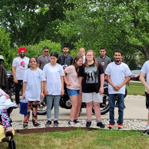 B Jolly event special need kids enjoying Bikers company